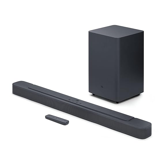 Open Box Unused JBL Bar 2.1 Deep Bass (MK2), Dolby Digital Soundbar with Wireless Subwoofer, Surround Sound 300W