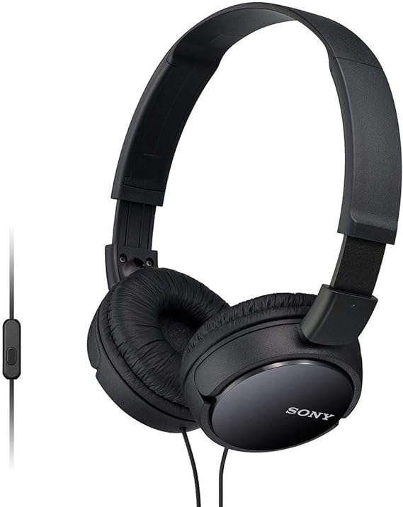 Open Box, Unused Sony MDR-ZX110AP Wired on-ear Headphones With Tangle Free Cable 3.5mm Jack