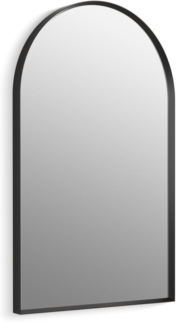 Kohler Essential 508mm X 813mm Arch Mirror in Matte Black K-30638IN-BLL