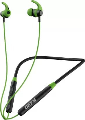Open Box, Unused Defy CrestX with 16 Hours Playtime and Low Latency Bluetooth Headset Lively Green Pack of 2
