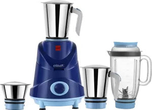 Open Box Unused Cello Grind  N  Mix  Imperia 750 Juicer Mixer Grinder 4 Jars Blue