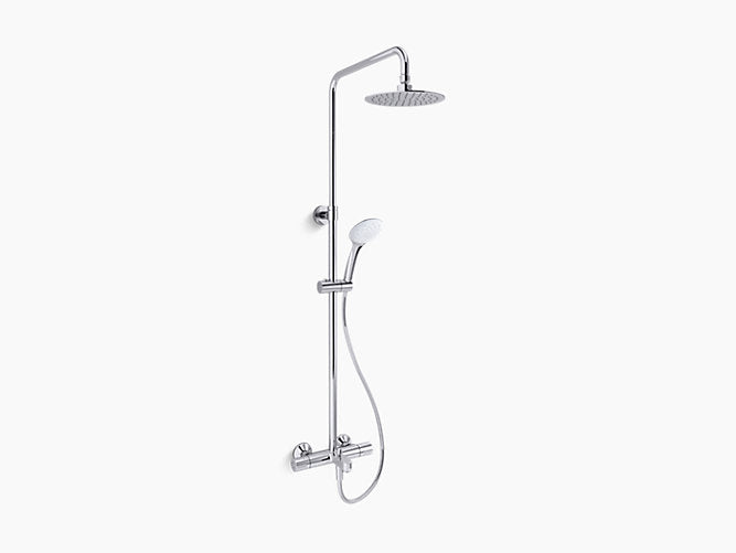 Kohler July Thermostatic 3-way Shower Column in Polished Chrome K-99741IN-C9-CP