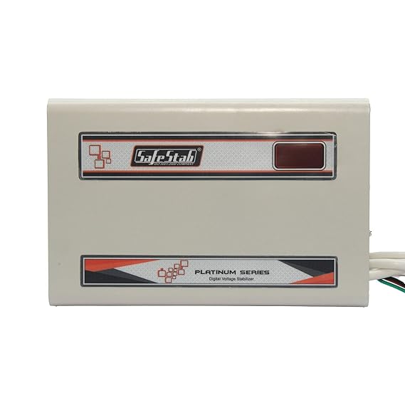 Open Box, Unused Safe Stab Wall Mounted Automatic Voltage stabilizer AC VST400D 150v - 270v Double Booster Up to 1.5 ton AC Off-White