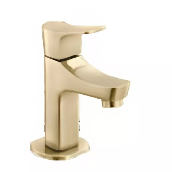 Cera Perla Single Lever Table Mount Pillar Cock with Aerator Antique Brass F1012101BA