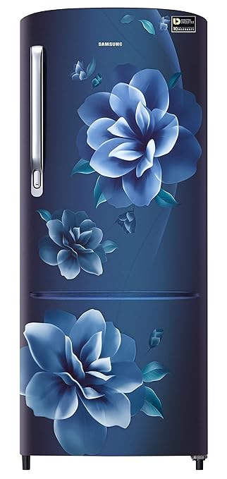 Samsung 223 L Direct Cool Single Door 3 Star Refrigerator Camellia Blue, RR24C2723CU/NL)