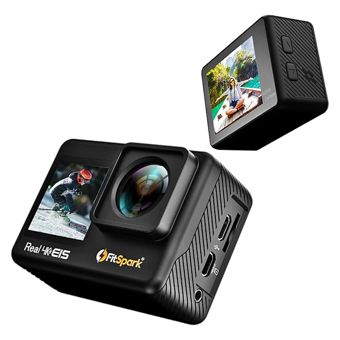 Open Box, Unused FitSpark Eagle i9 Plus IPS Touchscreen Professional Dual Screen Real 4K 30FPS WiFi Action Camera Smoother Anti-Shake