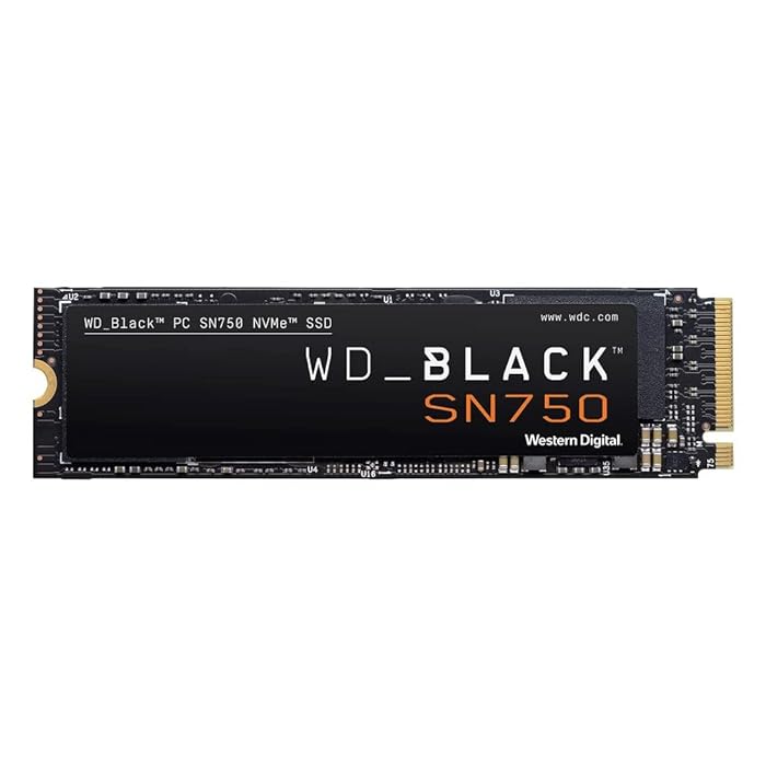 Open Box Unused WD Black 500GB SN750 NVMe Internal Gaming SSD Solid State Drive Gen3 PCIe, M.2 2280, 3D NAND, Up to 3,430 MB/s WDS500G3X0C