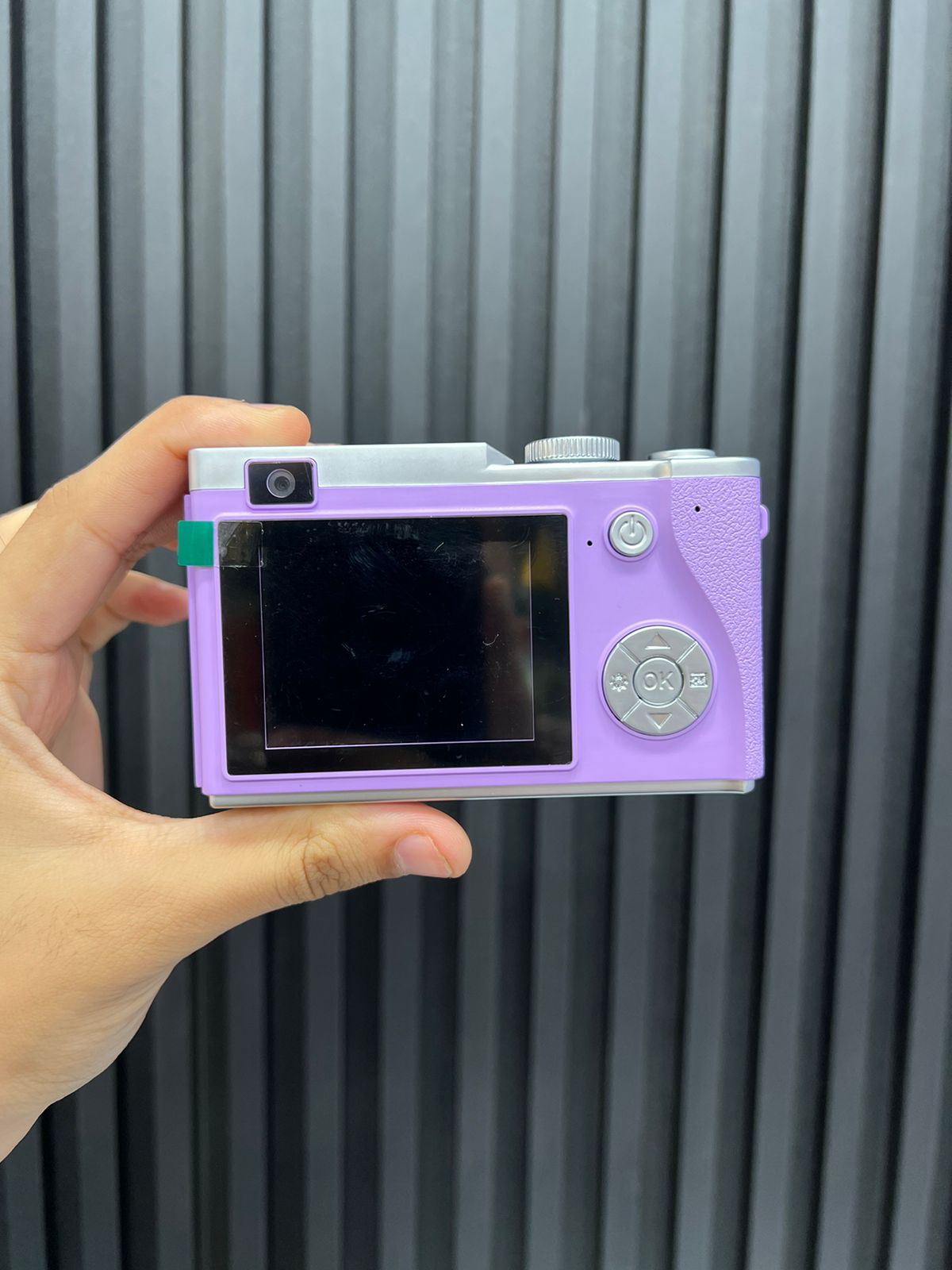 Vintage LK003 2.4 inch Dual-lens 4K HD CCD Camera Retro Kids Camera Purple