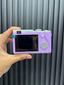 Vintage LK003 2.4 inch Dual-lens 4K HD CCD Camera Retro Kids Camera Purple