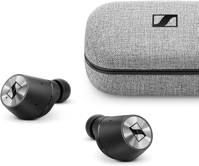 Open Box, Unused Sennheiser Momentum Bluetooth Truly Wireless in Ear Earbuds with Mic, Multi-Touch Fingertip Control Black