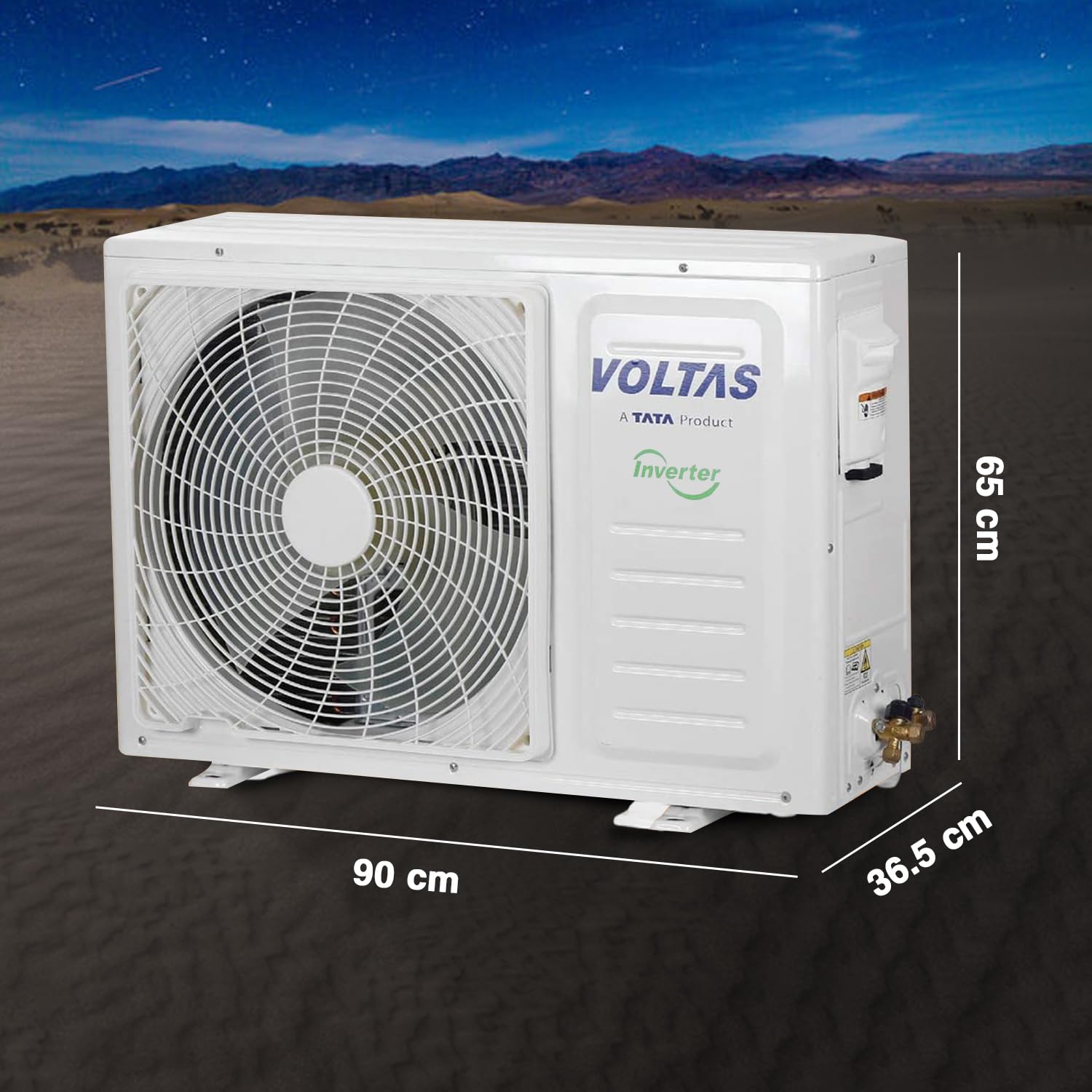 Open Box, Unused Voltas 1 ton 3 Star Inverter Split AC Copper, 4-in-1 Adjustable Mode, Anti-dust Filter, 2024 Model, 123V CAE, White