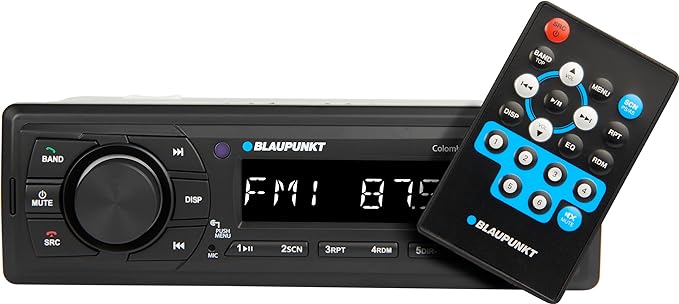 Open Box Unused Blaupunkt Car Stereo Colombo-130bt Digital Media Receiver 1 Din, 4x50 Watts