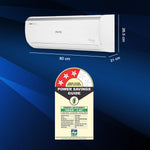 Load image into Gallery viewer, Open Box, Unused Voltas 1 ton 3 Star Inverter Split AC Copper, 4-in-1 Adjustable Mode, Anti-dust Filter, 2024 Model, 123V CAE, White
