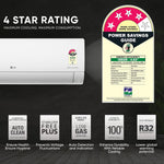 Load image into Gallery viewer, Open Box, Unused LG 1.5 Ton 4 Star AI DUAL Inverter Split AC Copper, Super Convertible 6-in-1 Cooling, HD Filter with Anti-Virus Protection, RS-Q19ENYE1 White
