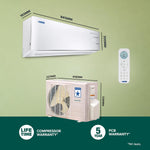 Load image into Gallery viewer, Open Box, Unused Blue Star 1 Ton 5 Star,60 Months Warranty, Inverter Split AC Copper,Convertible 5 in 1 Cooling, Multi Sensors, Blue Fins, Self Diagnosis, 2024 Model, IC512YNUR, White
