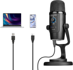 Open Box Unused Boya BY-PM500 USB Microphone Compatible with C-Type Smartphones, Computers