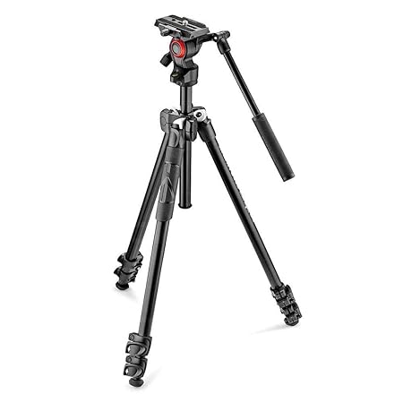 Manfrotto MK290LTA3-V 290 Light Aluminium Tripod With Befree Live Fluid Video Head