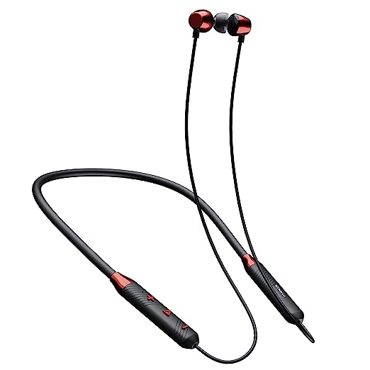 Open Box, Unused Hammer Sting 3.0 in Ear Bluetooth Neckband with Upto 20 Hours Playback IPX3 Magnetic Eartips Integrated Controls Lightweight Design Black Pack of 2