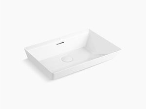 Kohler Brazn Vessel Basin Without Faucet Hole in White K-21060IN-0