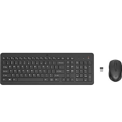 Open Box, Unused HP 330 Wireless Black Keyboard and Mouse Combo 1600 DPI, 2.4GHz Wireless 2V9E6AA