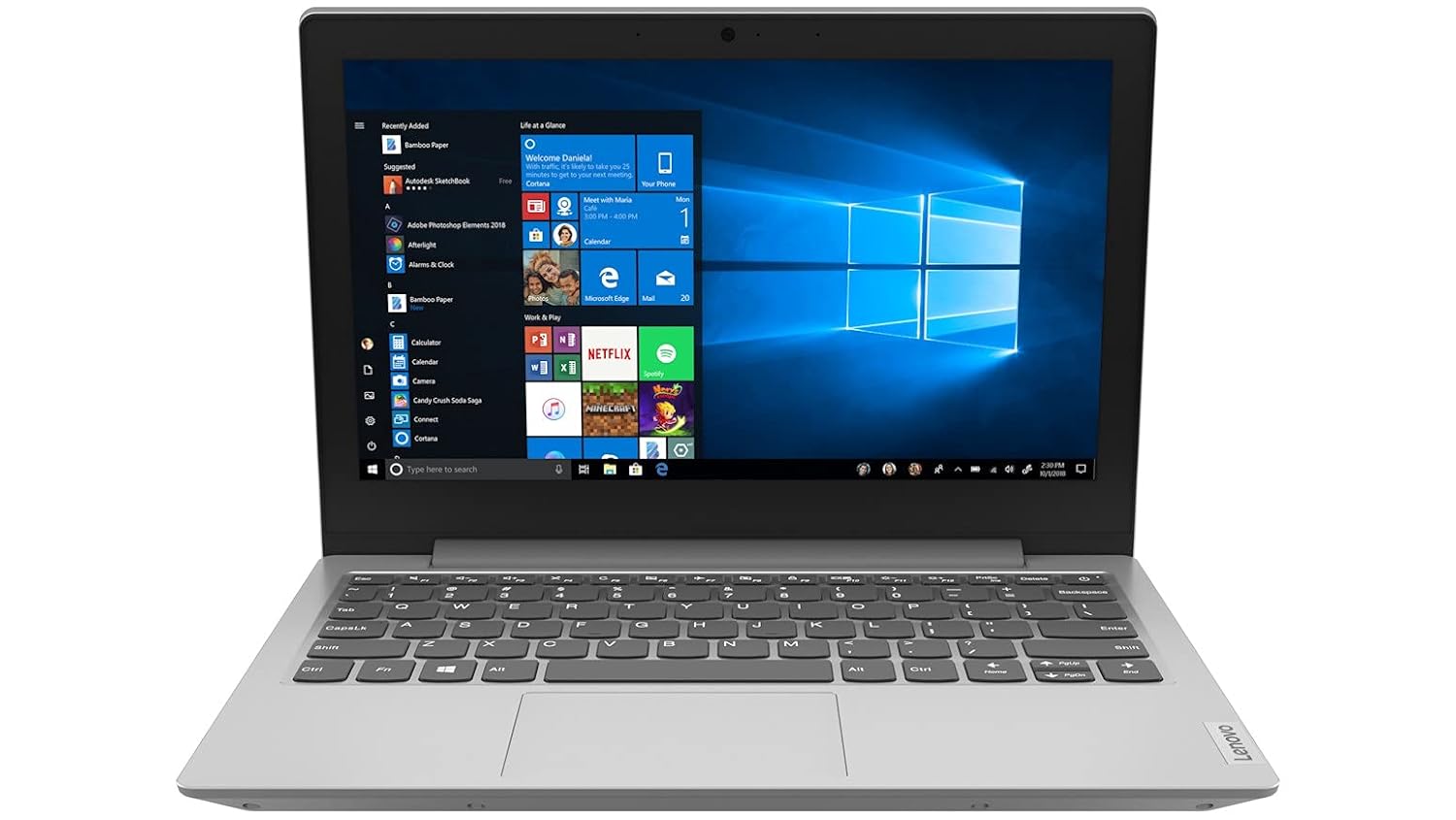 Open Box, Unused Lenovo IdeaPad Slim 1 Intel Celeron N4020 11.6" (29.46cm) HD Thin & Light Laptop 4GB/256 GB SSD/Windows 10/MS Office/Platinum Grey/1.2Kg 81VT0071IN