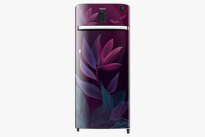 Samsung 225 L Direct Cool Single Door 3 Star Refrigerator with Base Drawer Paradise Bloom Purple, RR23A2F2Y9R/HL