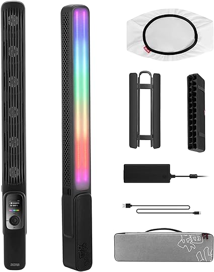 Open Box, Unused Zhiyun 100W Combo F100 RGB LED Video Light Stick Wand with Power Adapter