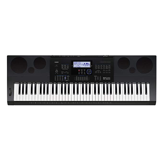 Casio Others WK-6600 76-Key Workstation Keyboard with Power Supply and Piano Tones