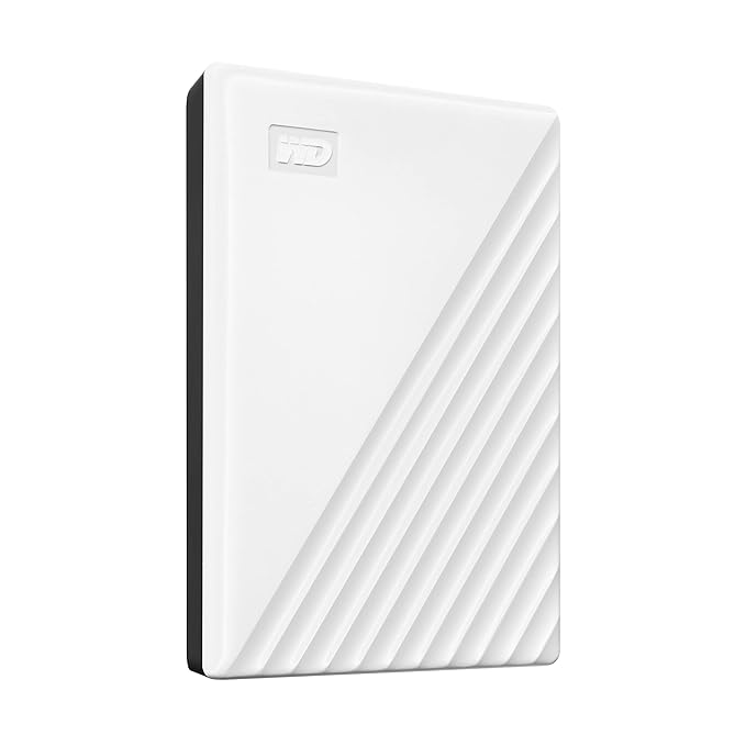 Open Box Unused Western Digital WD 2TB My Passport Portable Hard Disk Drive, USB 3.0 with Automatic Backup, 256 Bit AES Hardware Encryption,Password Protection,Compatible with Windows and Mac, External HDD-White