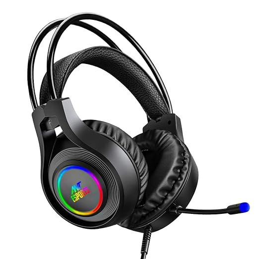 Open Box, Unused Ant Esports H570 7.1 USB Surround Sound RGB Wired Gaming Headset Pack of 2
