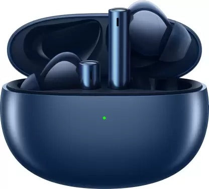 Open Box Unused Realme Buds Air 3 with Fast Charge & Active Noise Cancellation (ANC) Bluetooth Headset Starry Blue True Wireless
