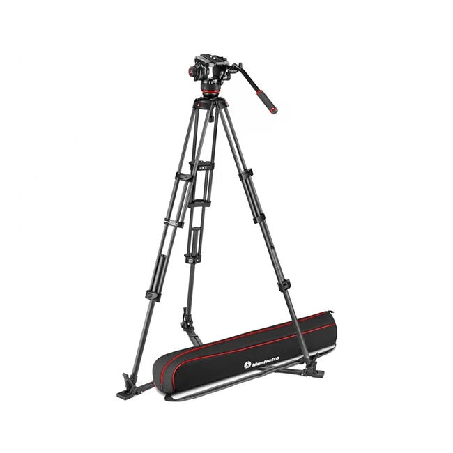 Manfrotto MVK504XTWINGC 504X Fluid Video Head With Cf Twin Leg Tripod Gs