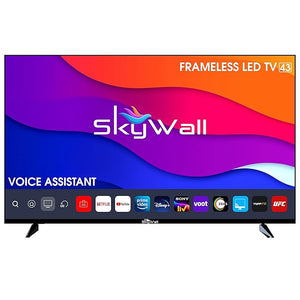 Open Box Unused Skywall 107.86 cm (43 inches) Full HD LED Smart TV 43SW-VS Black