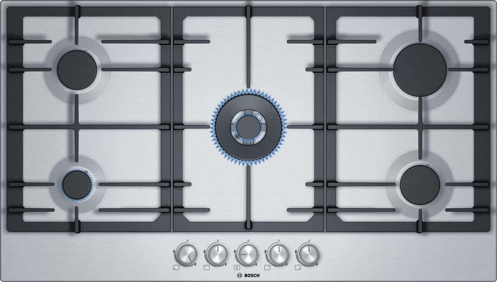 Bosch Series 6 Gas Hob 90 Cm Stainless Steel PCQ9B5O90I