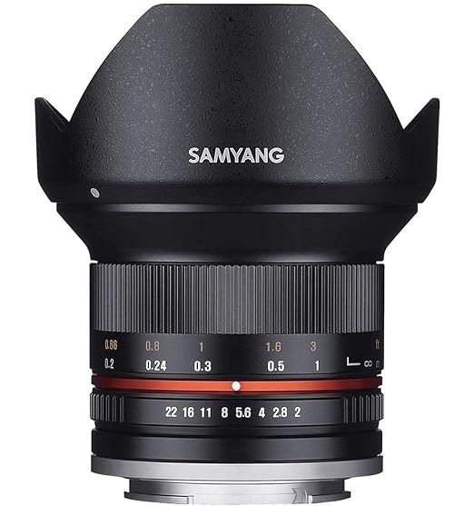 Used Samyang 12mm F2.0 NCS CS Photo Manual Camera Lens for Sony E Mount