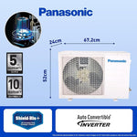 Load image into Gallery viewer, Open Box, Unused Panasonic 1 Ton 4 Star Wi-Fi Inverter Smart Split AC Copper Condenser, 7 in 1 Convertible with True AI Mode, 4 Way Swing, PM 0.1 Air Purification Filter CS/CU-NU12ZKY4W, White
