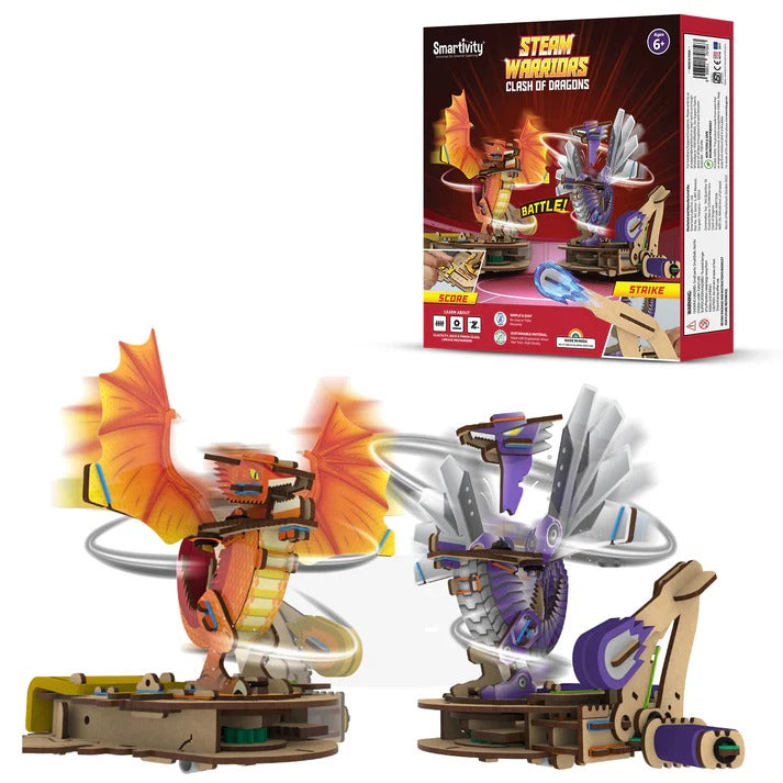 Smartivity Steam Warriors Clash of Dragons 6-10 Years DIY STEM Construction Toy