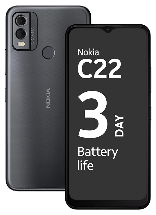 Open Box, Unused Nokia C22 3-Day Battery Life 4GB RAM (2GB RAM + 2GB Virtual RAM) 13 MP Dual Rear AI Camera