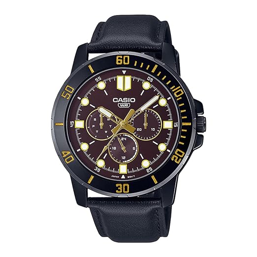 Casio Enticer Black Analog Men's Watch A1988 MTP-VD-300BL-5EUDF