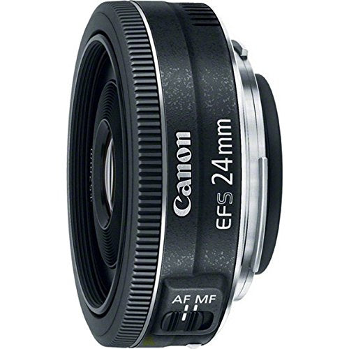 प्रयुक्त Canon EF-S 24 मिमी f/2.8 STM लेंस काला