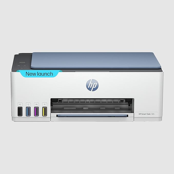 Open Box Unused HP Smart Tank 585 All-in-One WiFi Colour Wireless Home Inkjet Printers Upto 6000 Black and 6000 Colour Pages