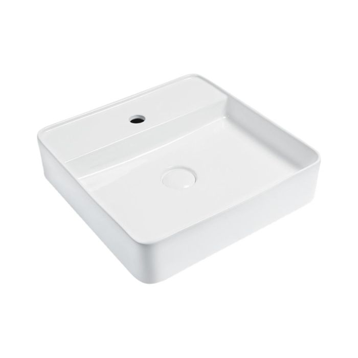 Hindware Table Top Rectangle Shaped White Basin Area Edge 45 S 91100