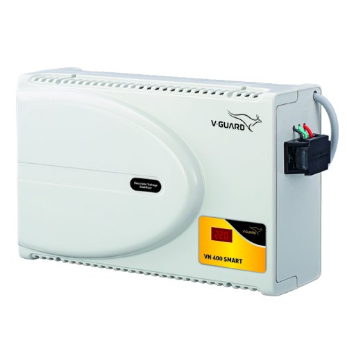 Open Box, Unused V-Guard VN400 Smart Stabilizer for AC Up to 1.5 Ton (Working Range: 160V-280V White