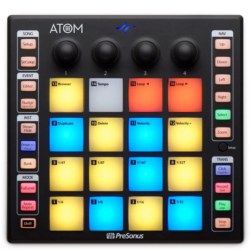 Presonus Atom 16-Velocity Electronic DrumPad Controller