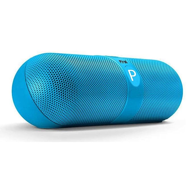 Open Box Unused PTron Streak Metal Pill Bluetooth Speaker Blue Pack of 2