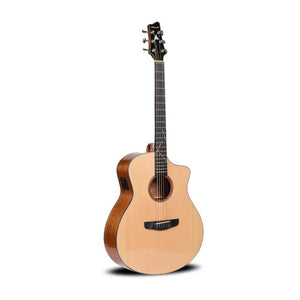 Vault Artisan CE Premium Electro Acoustic Guitar with Solid Spruce Top Solid Mahogany Back and Sides and Fishman Pickup