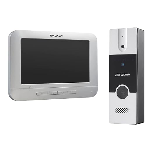Open Box, Unused Hikvision Analog Video Door Phone/Bell with 7Inch TFT LCD Screen Wired 1080p Resolution DS-KIS204T