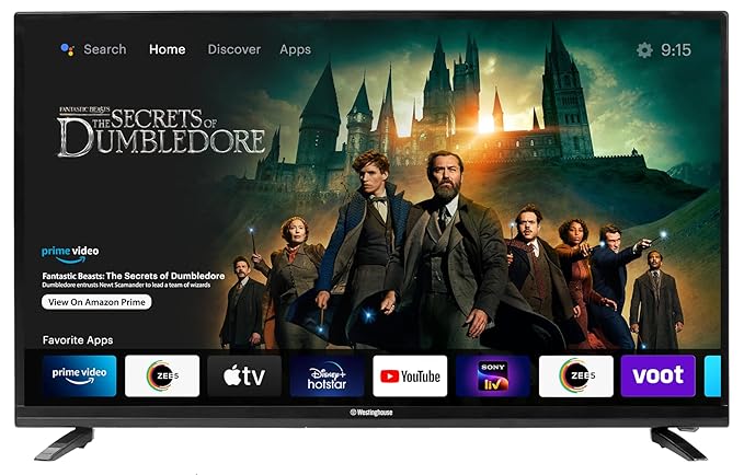 Open Box Unused Westinghouse 98 cm (40 inches) Full HD Smart Certified Android LED TV WH40SP50 Black