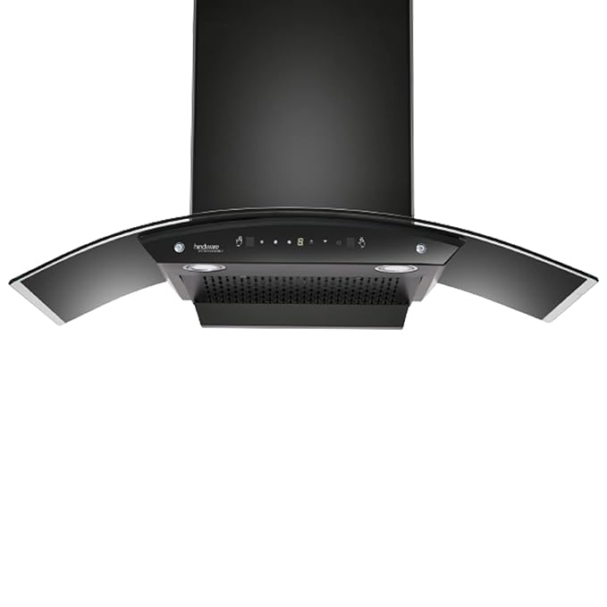 Open Box, Unused Hindware Smart Appliances Amyra 90 cm, 1200 m³/hr* Stylish Filterless Auto-Clean Wall Mounted Chimney for Kitchen