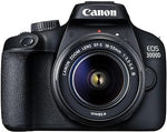 Load image into Gallery viewer, Open Box, Unused Canon EOS 3000D 18MP Digital SLR Camera Black with 18-55mm is II Lens
